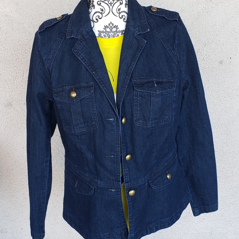 Papagallo denim jacket blazer small used